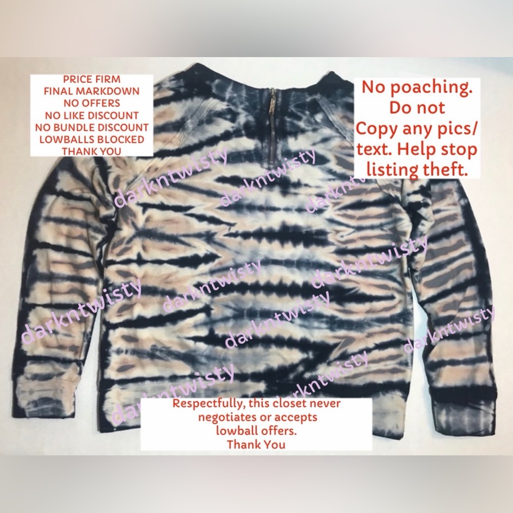 YFB NWOT LS tie dye sweatshirt Med So Soft! - Picture 2 of 12